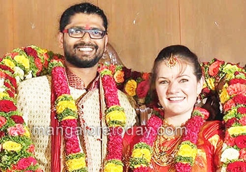 youth marries Australian girl  at Kudroli Temple 